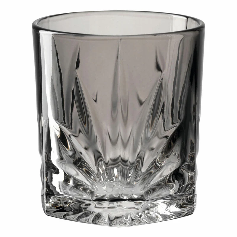 Leonardo Trinkglas Capri, Wasserglas, Saftglas, Kalk-Natron Glas, Grau, 330 ml, 022359