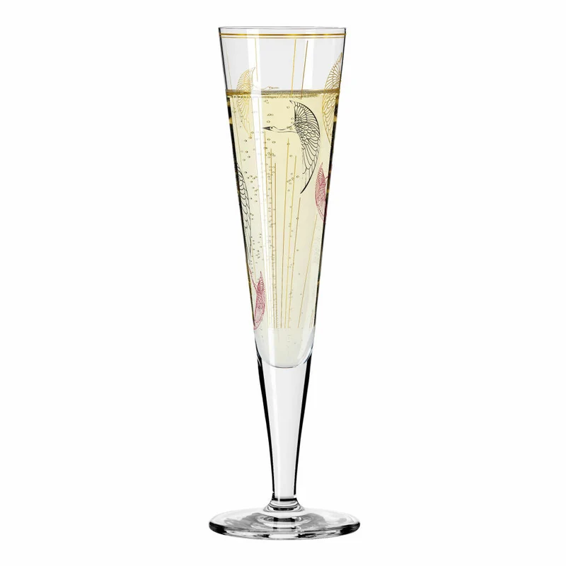Ritzenhoff Champagnerglas Goldnacht Champagner 018, Concetta Lorenzo, Kristallglas, 205 ml, 1071018