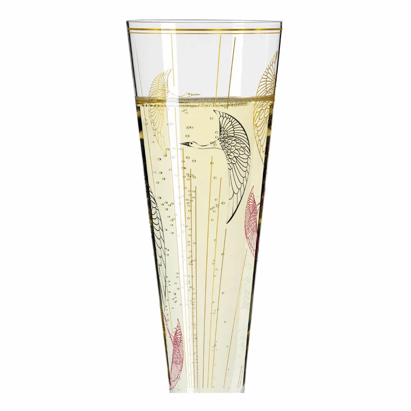 Ritzenhoff Champagnerglas Goldnacht Champagner 018, Concetta Lorenzo, Kristallglas, 205 ml, 1071018