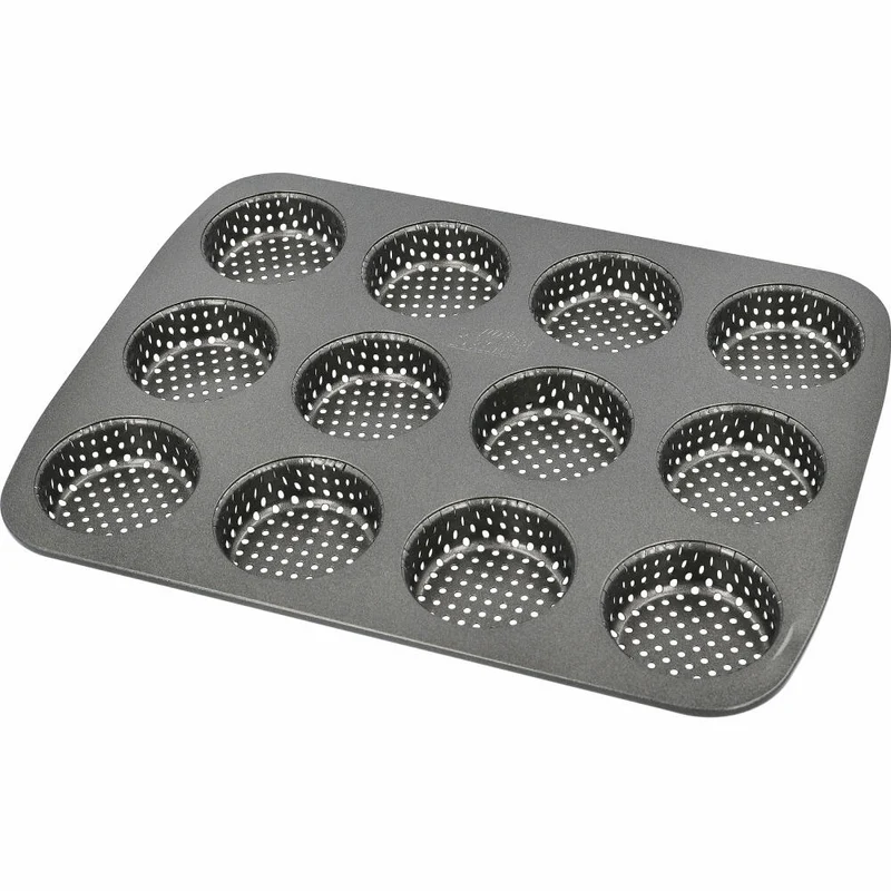 Birkmann Laib & Seele Mini-Burger Brötchenblech, Backblech, Brötchen Blech, Backzubehör, Karbonstahl, 29 x 22 cm, 210417