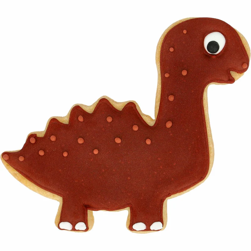 Birkmann Ausstechform Dinosaurier Diplodocus, mit Innenprägung, Ausstecher, Plätzchenform, Keks, Plätzchen, Edelstahl, 10 cm, 198913