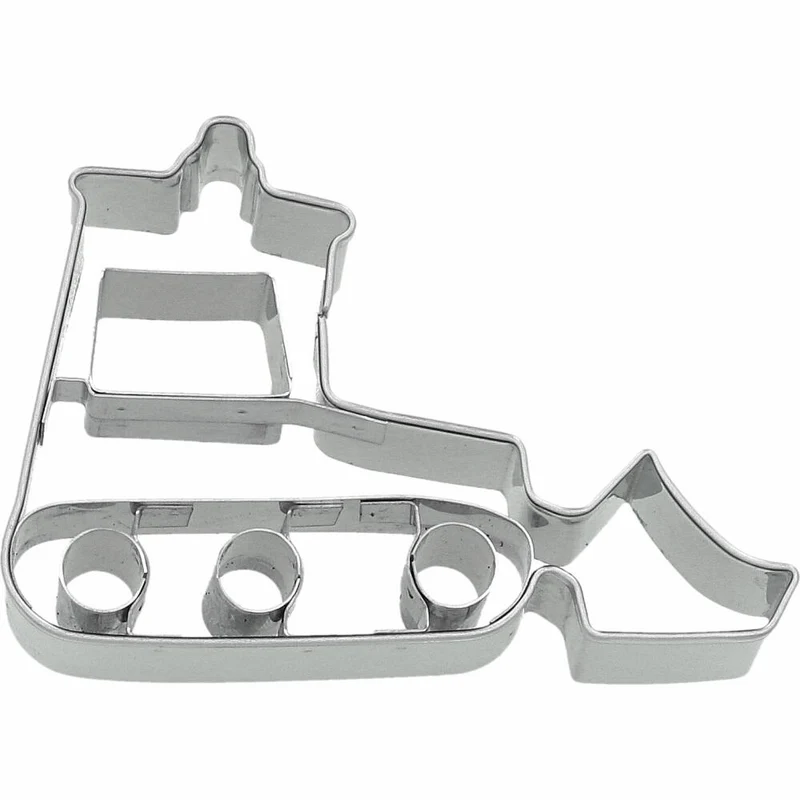 Birkmann Ausstechform Bulldozer, mit Innenprägung, Ausstecher, Plätzchenform, Keks, Plätzchen, Edelstahl, 8 cm, 199149