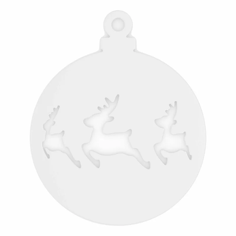 Koziol Virgin White X-Mas Deer Weihnachtsdeko, 2er-Set, Weihnachtsdekoration, Weihnachtsfigur, Solid Weiß, 5110525
