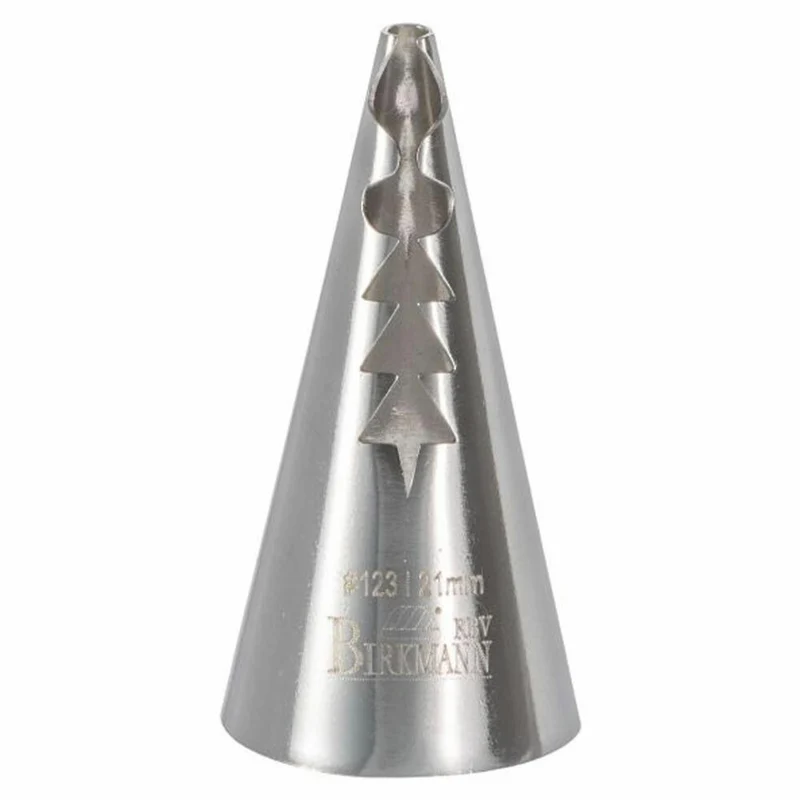 Birkmann Rüschentülle Gezackt #123, Spritztülle, Garniertülle, Backzubehör, Edelstahl, Ø 2.1 cm, 411708