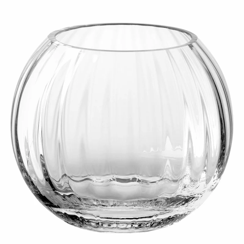 Leonardo Kugelvase Poesia, Blumenvase, Glasvase, Dekovase, Kugel Vase, Kalk-Natron Glas, Klar, H 13 cm, 038938