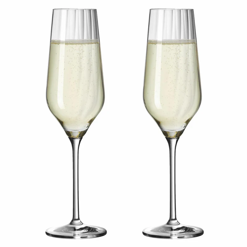 Ritzenhoff Champusglas 2er-Set Sternschliff 002, Kristallglas, 250 ml, 3751001