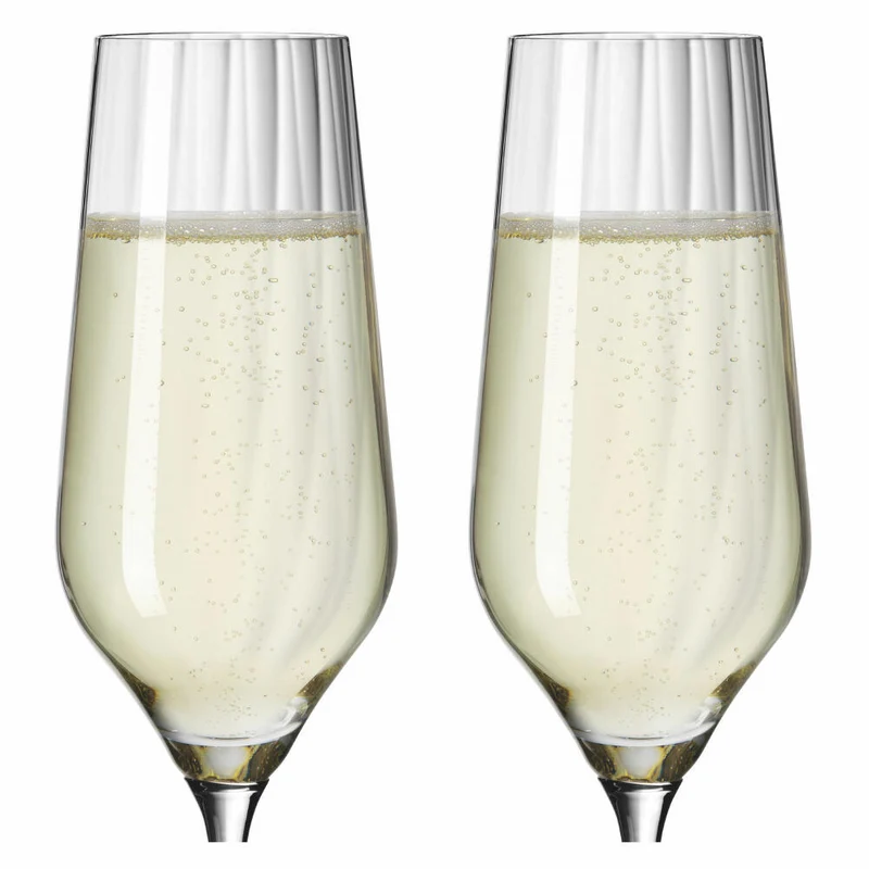 Ritzenhoff Champusglas 2er-Set Sternschliff 002, Kristallglas, 250 ml, 3751001