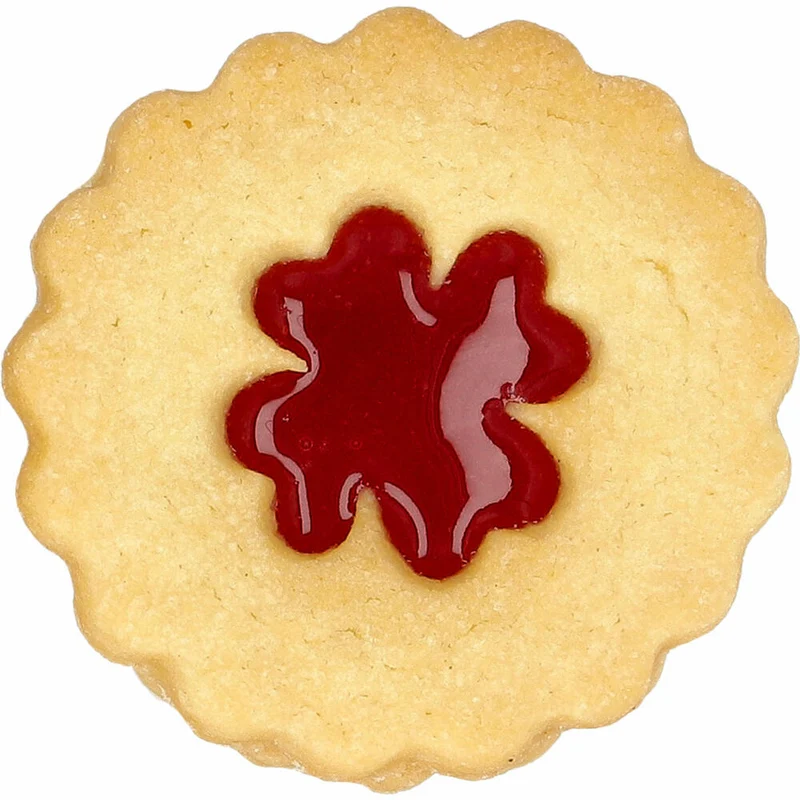 Birkmann Ausstechform Linzer Kleeblatt, Ausstecher, Plätzchenform, Keks, Plätzchen, Edelstahl, 5 cm, 199941
