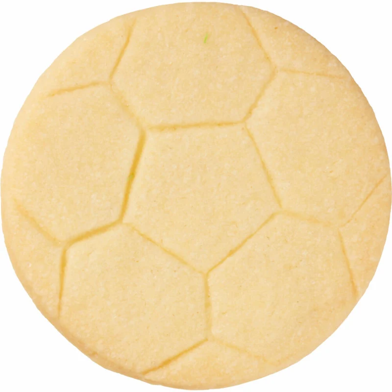 Birkmann Ausstechform Fußball groß, mit Innenprägung, Ausstecher, Plätzchenform, Keks, Plätzchen, Edelstahl, 6.5 cm, 195363