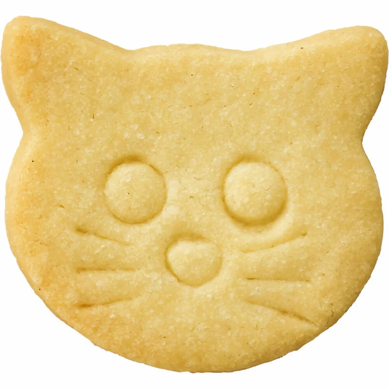 Birkmann Ausstechform Katze Kopf, mit Innenprägung, Ausstecher, Plätzchenform, Keks, Plätzchen, Edelstahl, 5.3 cm, 195547