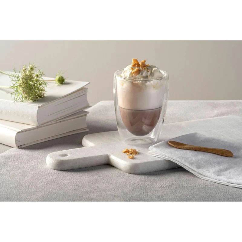Leonardo Doppelwandbecher Duo, 2er Set, Teebecher, Becher, Tasse, Doppelwandig, Borosilikatglas, Klar, 400 ml, 053061