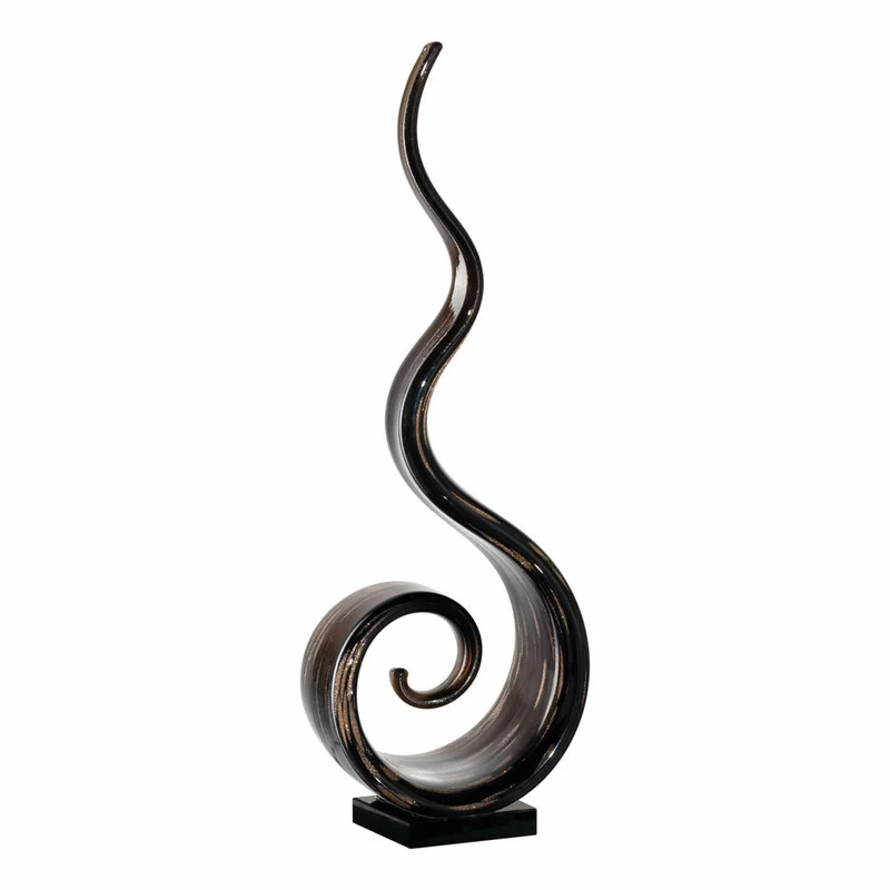 Leonardo Objekt Casolare, Dekoobjekt, Dekofigur, Skulptur, Kalk-Natron Glas, schwarz, 40 cm, 041672