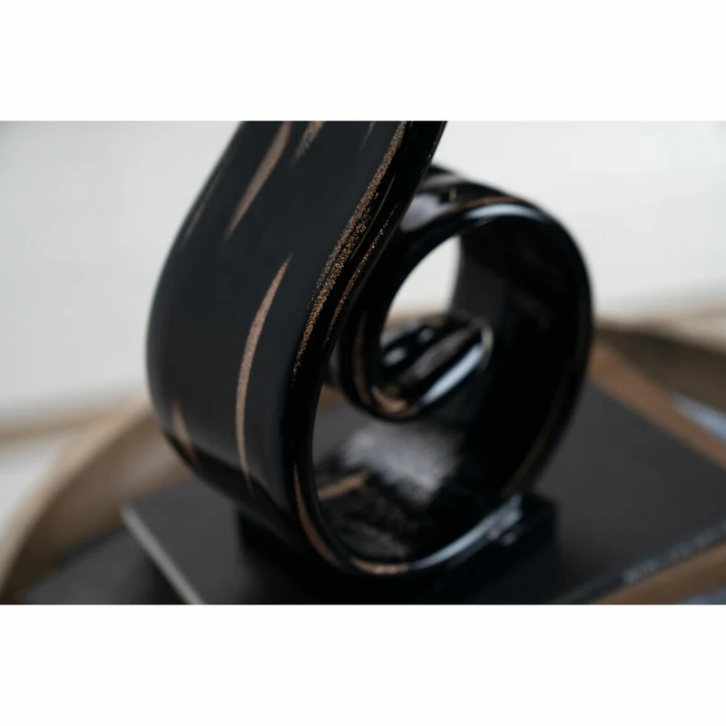 Leonardo Objekt Casolare, Dekoobjekt, Dekofigur, Skulptur, Kalk-Natron Glas, schwarz, 40 cm, 041672