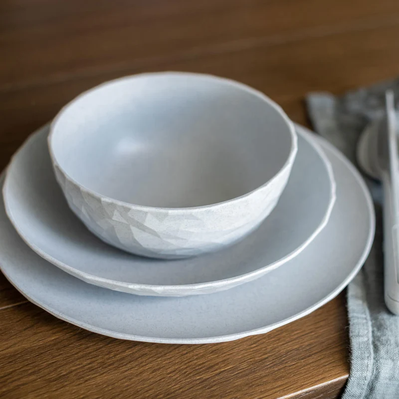 Koziol Flacher Teller Club Plate L, Speiseteller, Essteller, Thermoplastischer Kunststoff, Organic Blue, 4005671