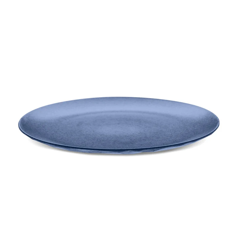 Koziol Flacher Teller Club Plate L, Speiseteller, Essteller, Thermoplastischer Kunststoff, Organic Blue, 4005671