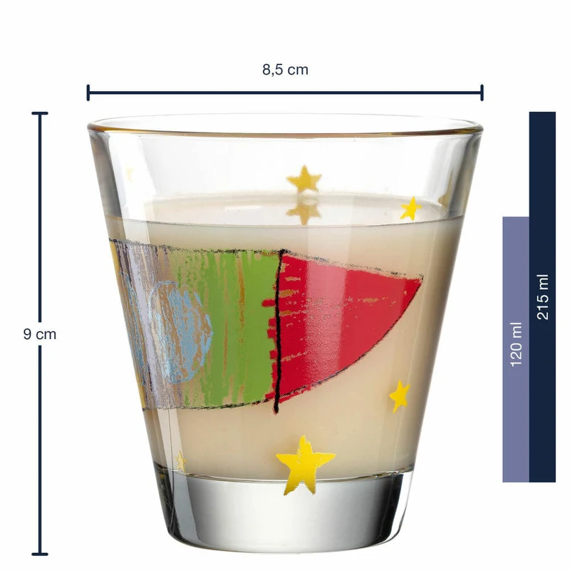 Leonardo Trinkglas Bambini Rakete, Wasserglas, Kinder, Kalk-Natron Glas, 215 ml, 025967