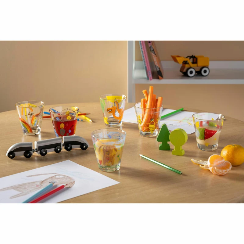 Leonardo Trinkglas Bambini Rakete, Wasserglas, Kinder, Kalk-Natron Glas, 215 ml, 025967
