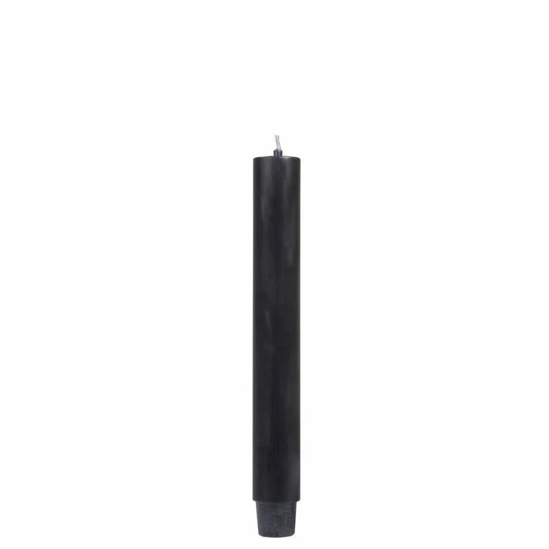 Gift Company Stabkerze, Tafelkerze, Leuchterkerze, Stab Kerze, Paraffin, Schwarz, L 20 cm, 1025803002
