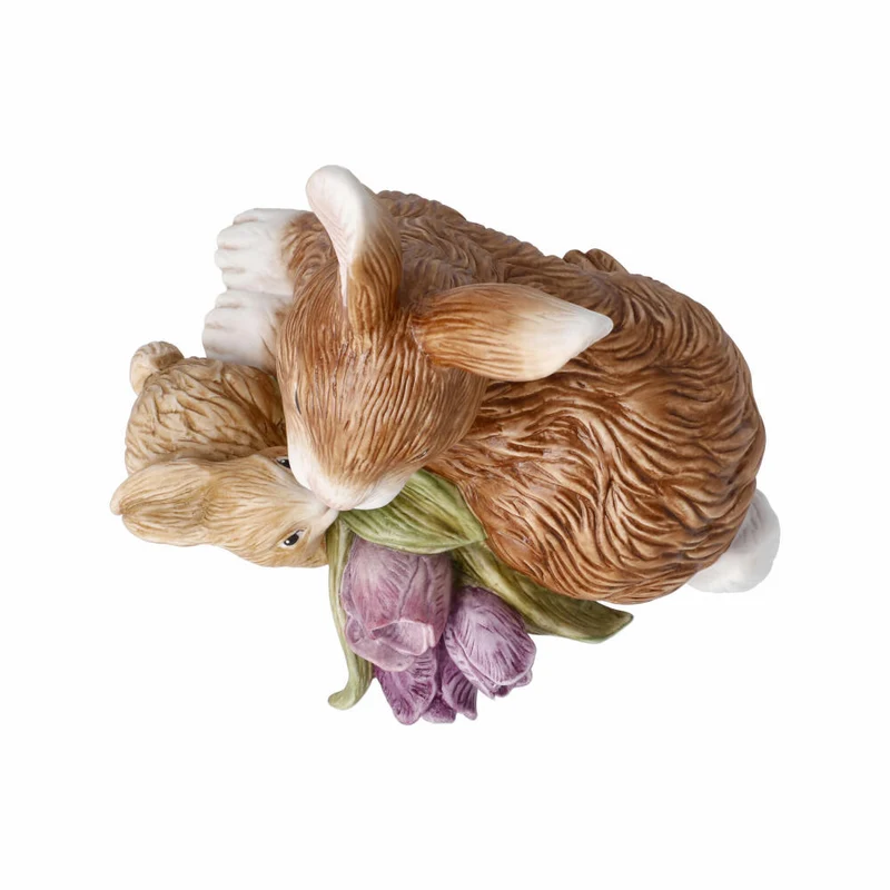 Goebel Figur Hase Jahreshase 2022, Osterdeko, Biskuit-Porzellan, Bunt, 12 cm, 66845221