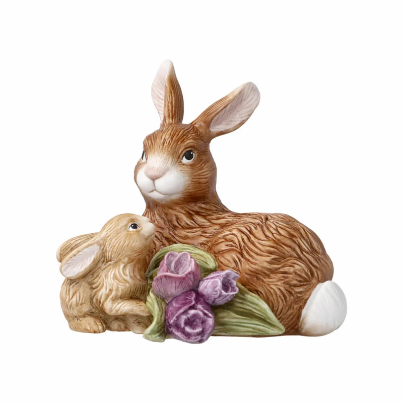 Goebel Figur Hase Jahreshase 2022, Osterdeko, Biskuit-Porzellan, Bunt, 12 cm, 66845221