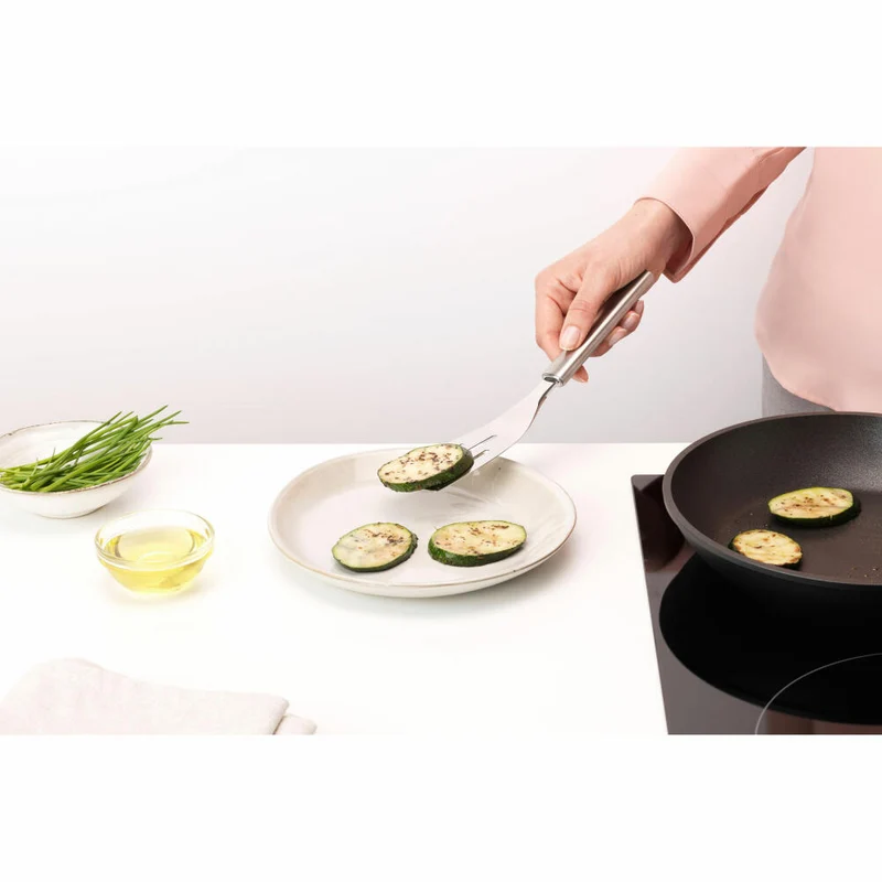 Brabantia Pfannenwender Klein Profile, Pfannenheber, Stahl, Matt Steel, 26.5 cm, 250729