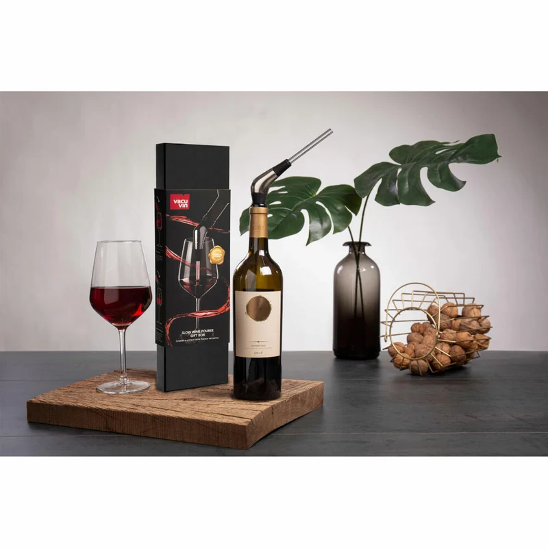 Vacu Vin Anti-Oxygen Weinausgießer Luxus Geschenkedition, Flaschenausgießer, Edelstahl, Kunststoff, 18570616