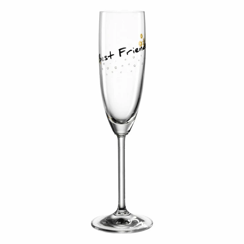 Leonardo Sektglas Presente Best Friends, Sekt Glas, Champagnerglas, Champagner, Kristallglas, 120 ml, 044519