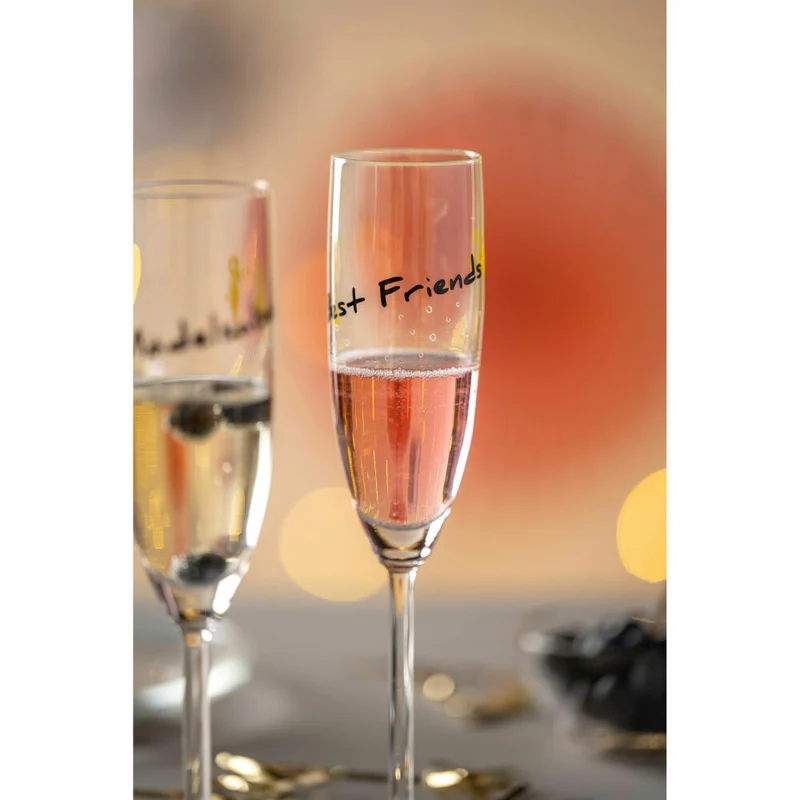 Leonardo Sektglas Presente Best Friends, Sekt Glas, Champagnerglas, Champagner, Kristallglas, 120 ml, 044519