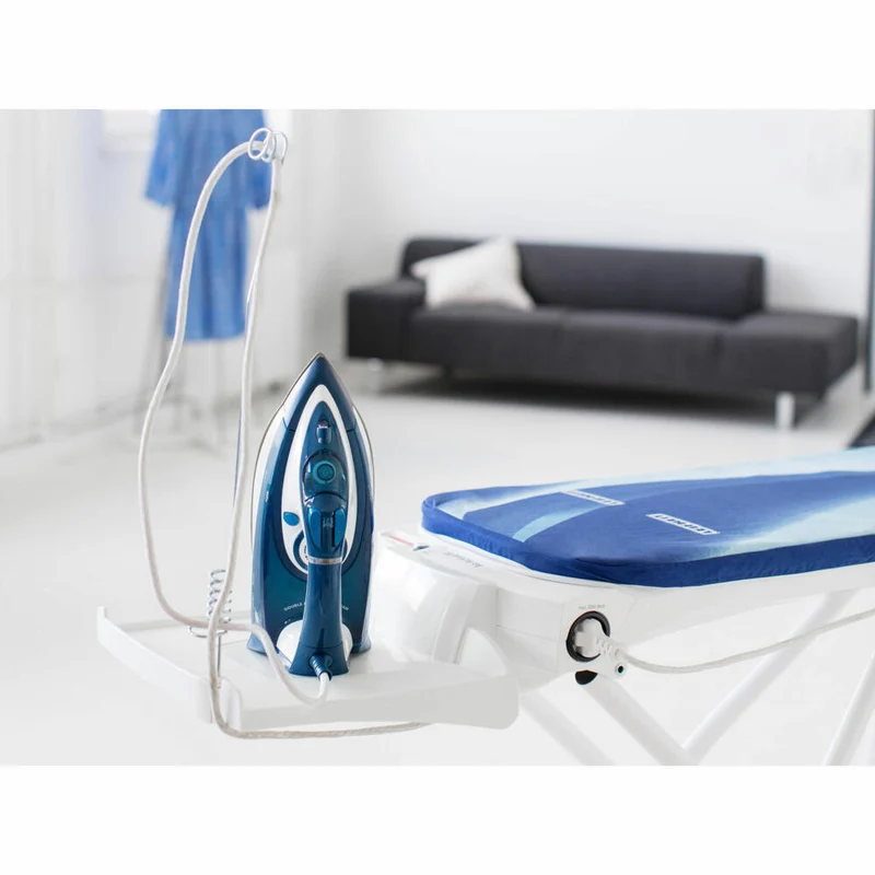 Leifheit Bügeltisch Air Active M, Bügelbrett, Aktiv-Bügeltisch, Höhenverstellbar, 118 x 38 cm, 76145