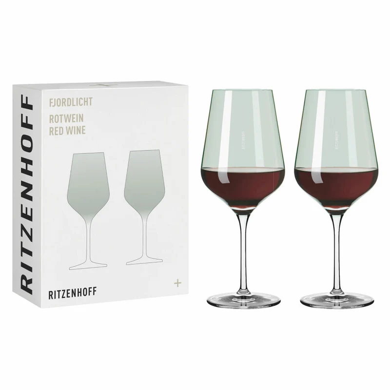Ritzenhoff Rotweinglas-Set Fjordlicht 04, 2-teilig, Kristallglas, 570 ml, 3631004
