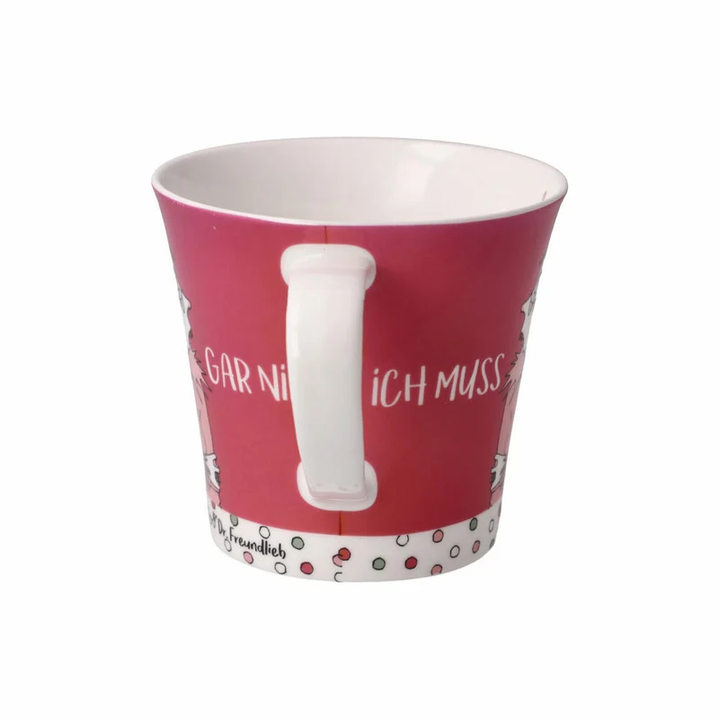 Goebel Coffee-Tea Mug Barbara Freundlieb - Ich muss gar nix, Tasse, Fine Bone China, Bunt, 350 ml, 27001061