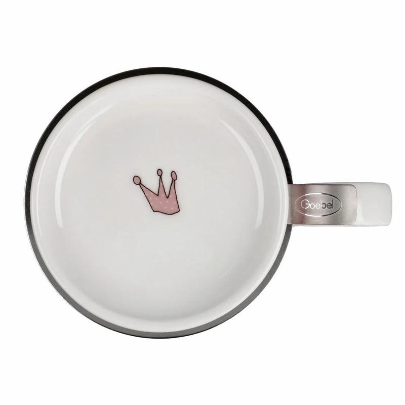 Goebel Teetasse mit Deckel und Sieb Barbara Freundlieb - Ich muss gar nix, Fine Bone China, Bunt, 450 ml, 27001251