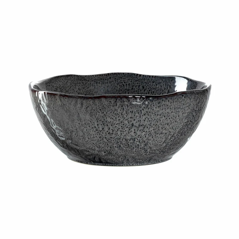 Leonardo Keramikschale MATERA, Schüssel, Schale, Keramik, Anthrazit, 23.5 cm, 018584