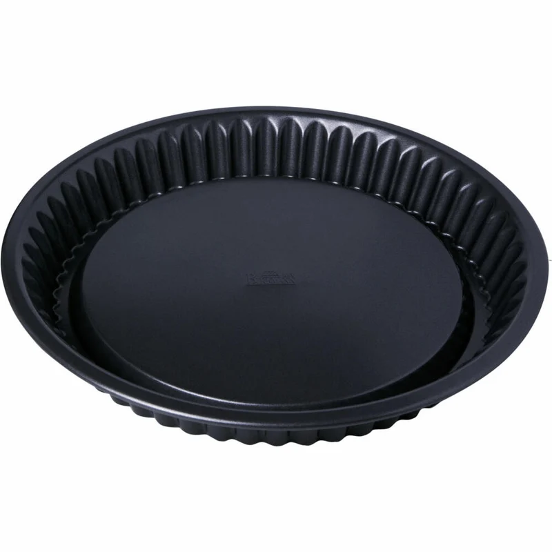 Birkmann Premium Baking Obstbodenform, Kuchenform, Kuchenbackform, Backform, Obstboden, Karbonstahl, Ø 30 cm, 882072