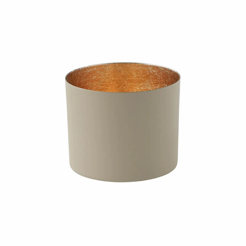 Gift Company Windlicht Chennai L, Teelichthalter, Kerzenhalter, Eisen, Sandstone, Gold, 10 cm, 1054605029