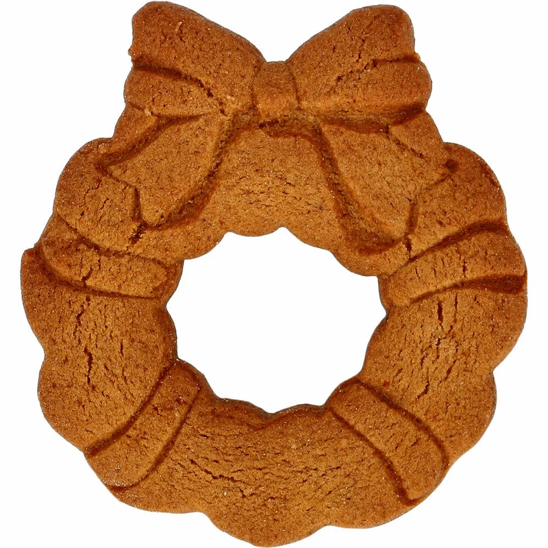 Birkmann Ausstechform Weihnachtskranz, mit Innenprägung, Ausstecher, Plätzchenform, Keks, Plätzchen, Edelstahl, 7.5 cm, 198975