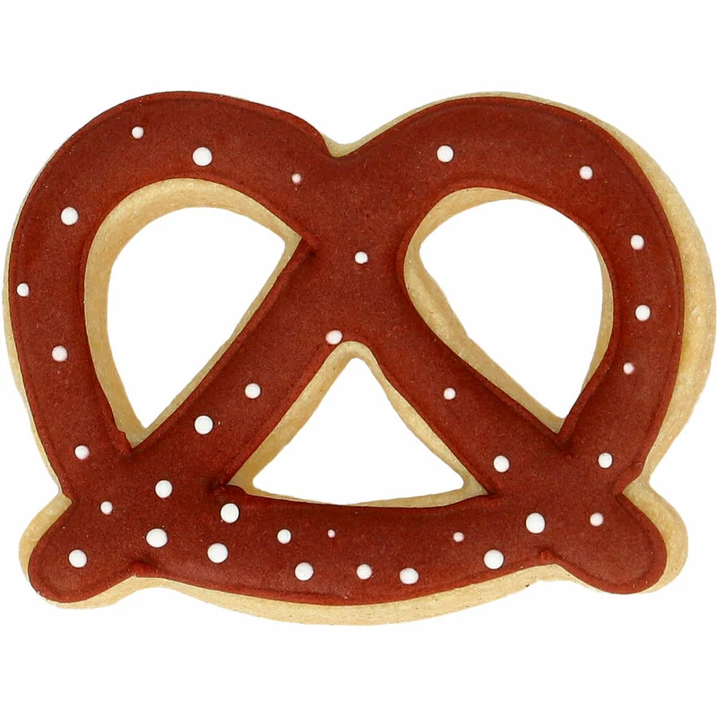Birkmann Ausstechform Brezel, Ausstecher, Plätzchenform, Keks, Plätzchen, Edelstahl, 6.5 cm, 199064