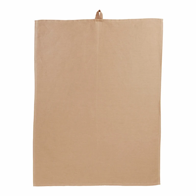 ASA Selection kitchen Geschirrtuch, Geschirrhandtuch, Küchenhandtuch, Halbleinen, 70 x 50 cm, Caramel / Braun, 37821065