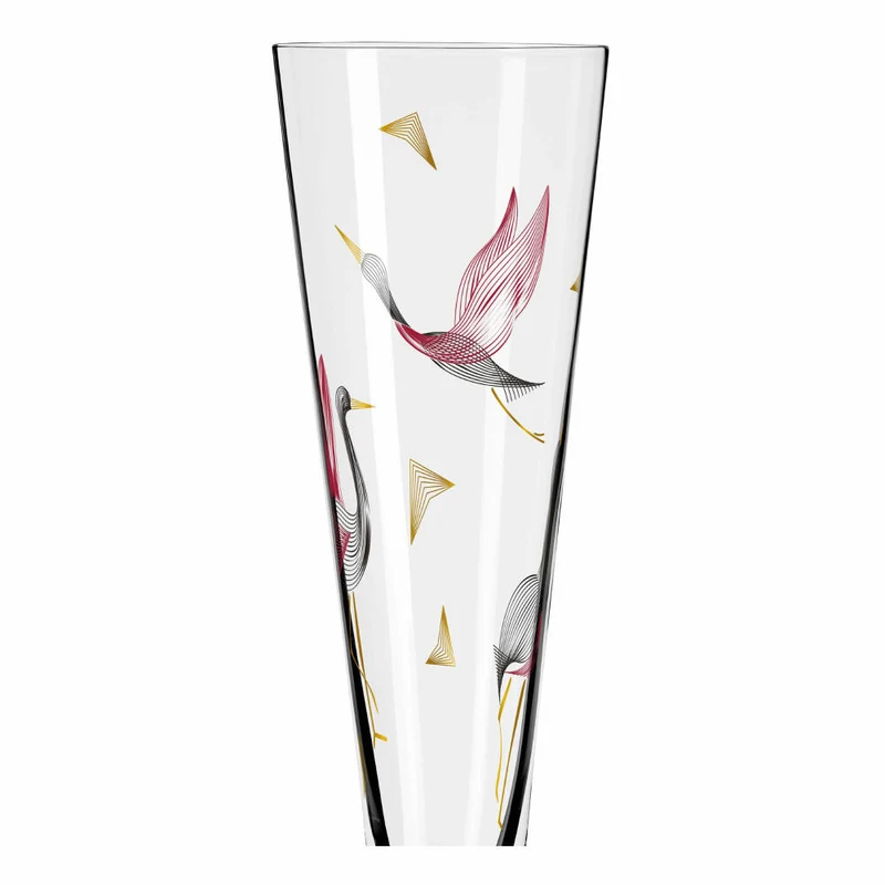 Ritzenhoff Champagnerglas Goldnacht Champagner 015, Christine Kordes, Kristallglas, 205 ml, 1071015