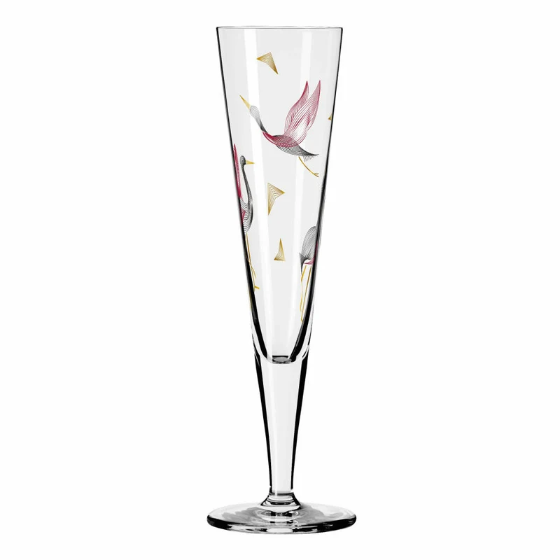 Ritzenhoff Champagnerglas Goldnacht Champagner 015, Christine Kordes, Kristallglas, 205 ml, 1071015