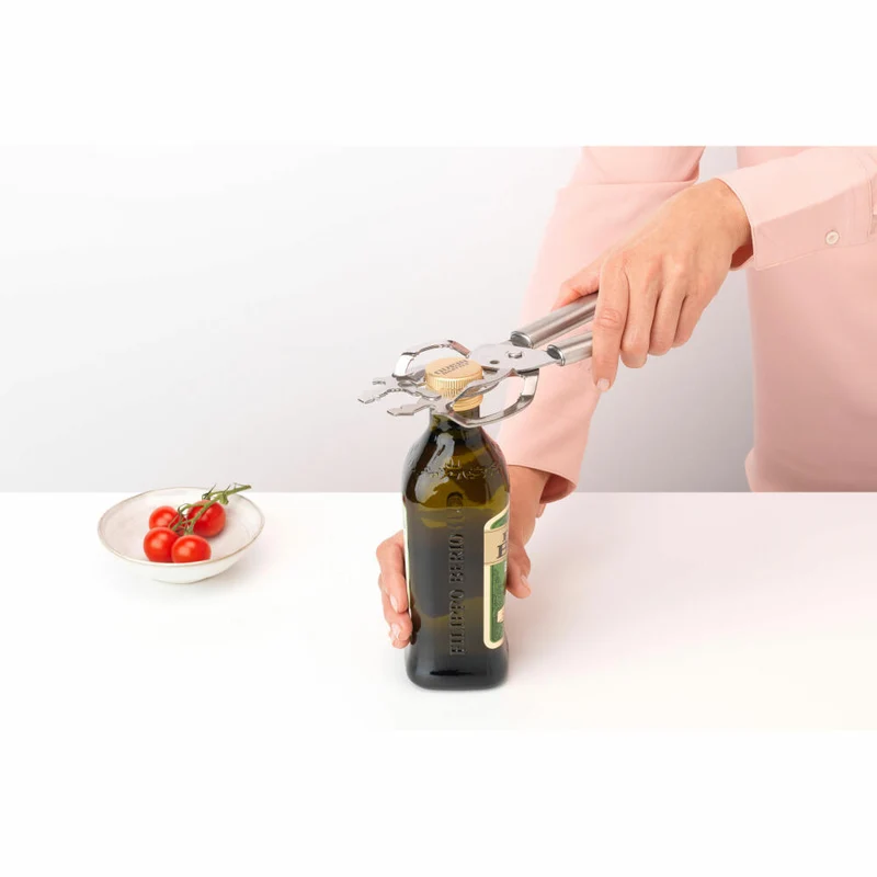 Brabantia Universalöffner Profile, Dosenöffner, Glasöffner, Stahl, Matt Steel, 25.5 cm, 250767