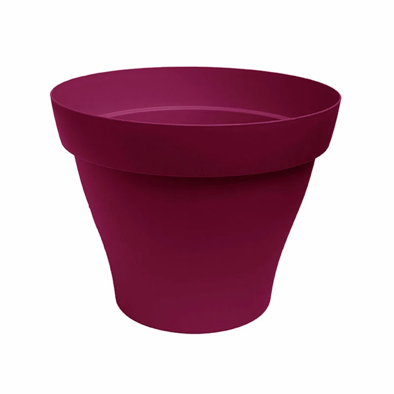 Poétic Romeo Rund, Blumentopf, Blumenkübel, Blumen Topf, Pflanzkübel, Kunststoff, Kirschrot, Ø 11.7 cm, PRO12GT