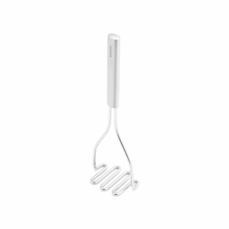 Brabantia Kartoffelstampfer Profile, Gemüsestampfer, Küchenhelfer, Stahl, Matt Steel, 30.5 cm, 250484