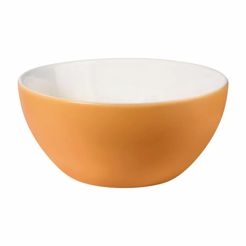 ASA Selection grande Schale Mango, Müslischale, Müsli Schüssel, Steingut, Orange, Ø 15.5 cm, 50290225