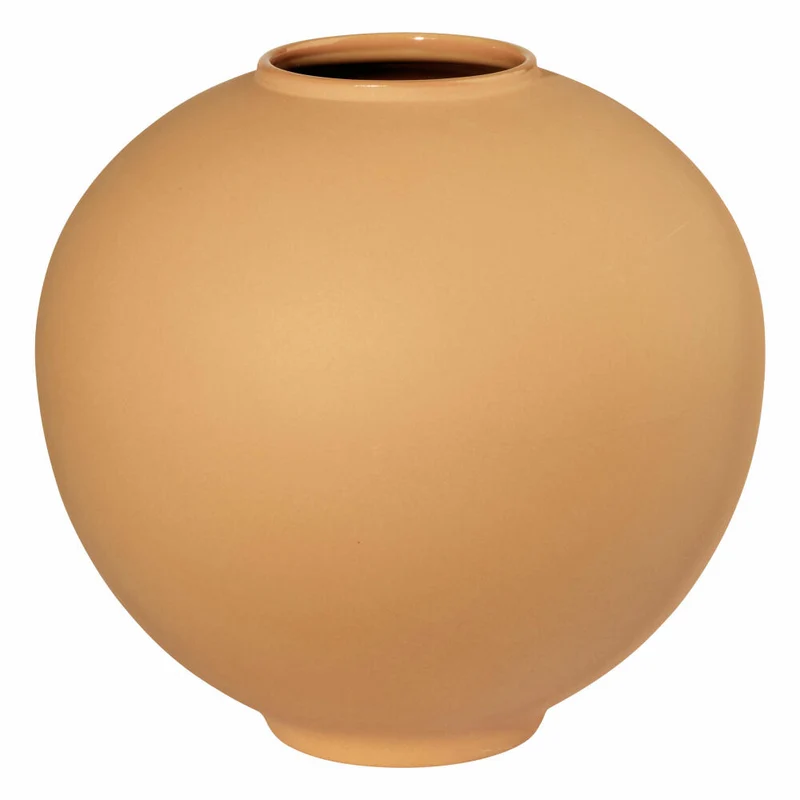 ASA Selection mara Vase mustard, Blumenvase, Tischvase, Dekovase, Steinzeug, Gelb, H 16.5 cm, 87032151