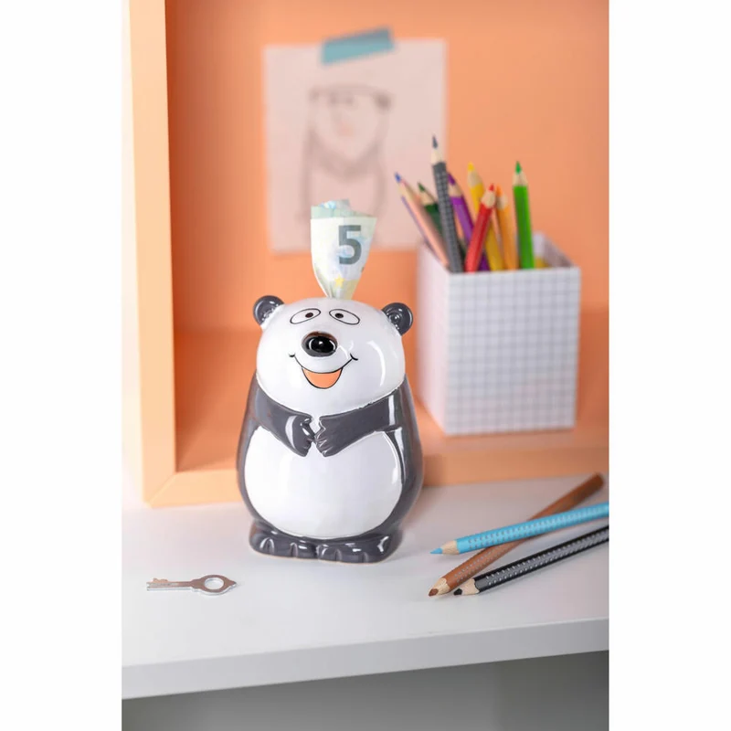 Leonardo Spardose Bambini Panda, Sparschwein, Sparbüchse, Keramik, mehrfarbig, 12.2 cm, 039197