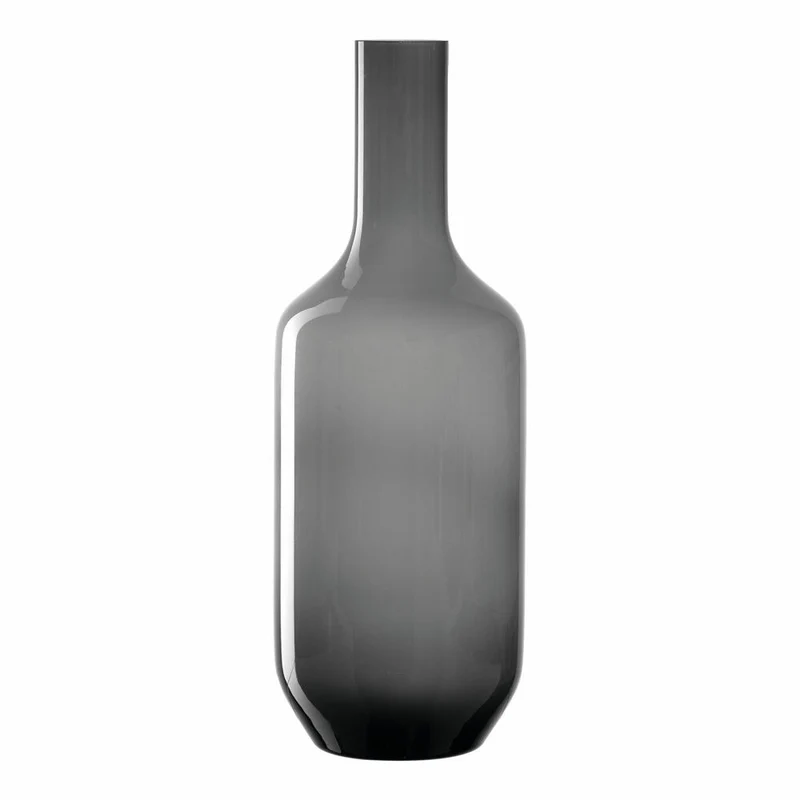 Leonardo Vase Milano, Dekovase, Blumenvase, Kalk-Natron Glas, grau, 50 cm, 041579