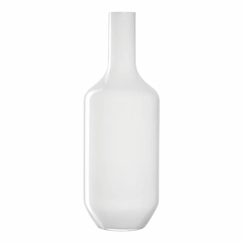 Leonardo Vase Milano, Dekovase, Blumenvase, Kalk-Natron Glas, weiß, 64 cm, 041580