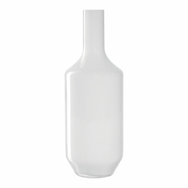 Leonardo Vase Milano, Dekovase, Blumenvase, Kalk-Natron Glas, weiß, 39 cm, 041647