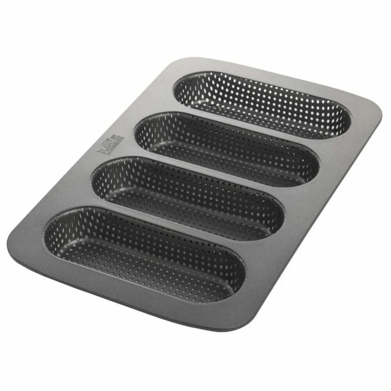 Birkmann Mit Laib und Seele Mini-Baguetteblech, Baguette Blech, Backform, Backzubehör, Antihaft, 35 cm, 210219